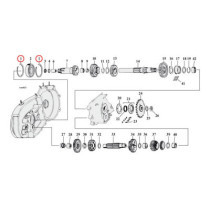 RET.RINGS, CLUTCH HUB BEARING