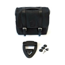 Longride, click-on Classic saddlebag waxed cotton. Black