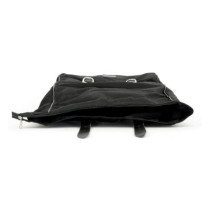 Longride, ''Old Chopper'' waxed cotton saddlebag. Black