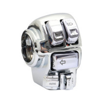  96-up Backlit Hand Control Switch and Housing Kit With Audio and Cruise Control Chrome 