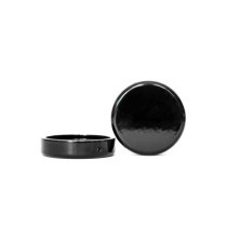 Killer Custom, fork tube cap bolt cover set. Black. 2-piece