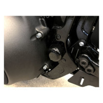 Killer Custom, swingarm axle cover set. Gloss black