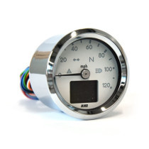 MMB 48mm electronic speedometer Basic 120mph chrome