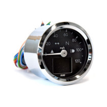 MMB 48mm electronic speedometer Basic 120mph chrome