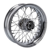 5.00 x 16 rear wheel 40 spokes chrome