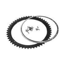  Rear Brake Drum Sprocket and Rivet Kit Black 