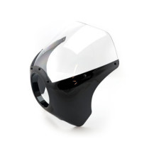 Cafe racer style mini fairing. Black