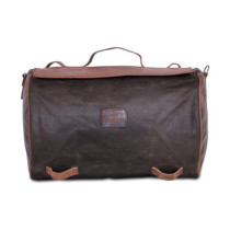 LongRide, roll bag waxed cotton narrow. Khaki wax