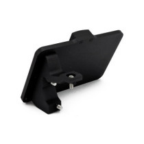 CPV, ''slide-in'' license plate bracket. Side mount, black