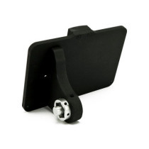 CPV, ''slide-in'' license plate bracket. Side mount, black