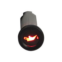 3/8 indicator light. Red, with ''oil can'' symbol