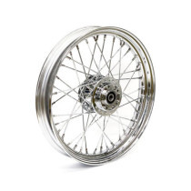 2.50 x 19 front wheel 40 spokes chrome