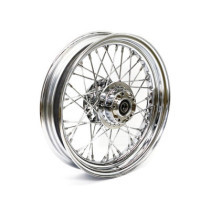 3.00 x 16 front wheel 40 spokes chrome