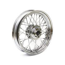 3.00 x 16 front wheel 40 spokes chrome