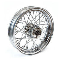 3.00 x 16 front wheel 40 spokes chrome