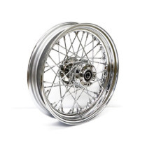 3.00 x 16 front wheel 40 spokes chrome