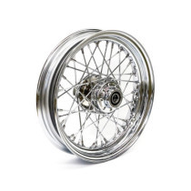 3.00 x 16 front wheel 40 spokes chrome