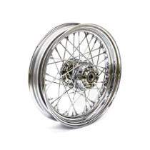 3.00 x 16 front wheel 40 spokes chrome