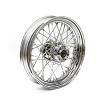 3.00 x 16 front wheel 40 spokes chrome