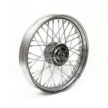 2.50 x 19 front wheel 40 spokes chrome