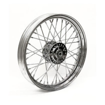 2.50 x 19 front wheel 40 spokes chrome