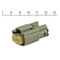 NAMZ, Molex MX-150 connector. Gray, plug, 3-pin