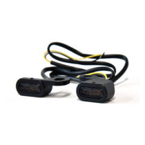 Fastline, below bar LED turn signal set. Black