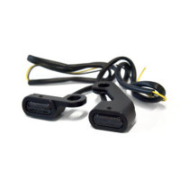 Fastline, below bar LED turn signal set. Black