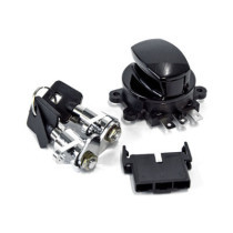 FLHR ignition switch & saddlebag lock kit. Black