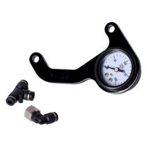 Killer Custom, M8 air ride gauge kit. White face gauge