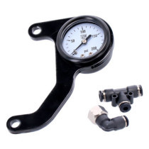 Killer Custom, M8 air ride gauge kit. White face gauge