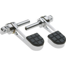  Vibra-Kushion Footpeg Stirrups Chrome 