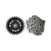 Evolution Industries, solid motor sprocket & chain kit. 30T