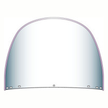 National Cycle, repl. beaded top windshield window. Clear