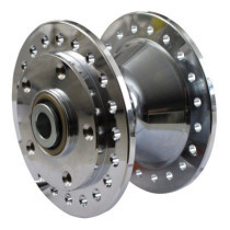 WHEEL HUB FRONT, CHROME. DUAL DISC