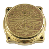 Weall, CV carb tribal top cover. Hiro, brass