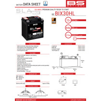 BATTERIE BIX30HL SLA MAX 12V 400 A