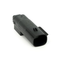 NAMZ, Molex MX-150 connector. Black, receptable, 2-pin