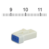 NAMZ, JST Mini connector. White, receptable, 3-pin