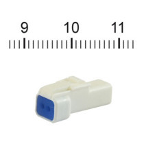 NAMZ, JST Mini connector. White, receptable, 2-pin