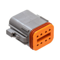 NAMZ, Deutsch DT connectors. Gray, plug housing, 8-pins