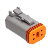 NAMZ, Deutsch DT connectors. Gray, plug housing, 4-pins