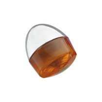  Late Model Front Turn Signal Chrome Amber Dual Filament 