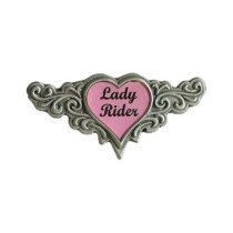 Biker Pins Lady rider pin