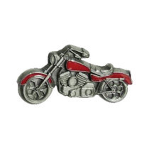 Biker Pins Motorcycle pin red colored