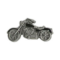 Biker Pins Motorcycle pin black colored