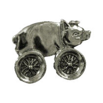 Biker Pins HOG on wheels biker pin large