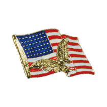 Biker Pins American flag pin