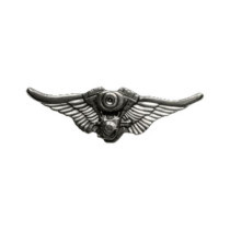 Biker Pins V-twin engine wings pin