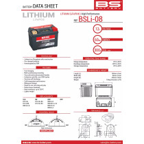 BATTERIE LITHIUM BSLI08